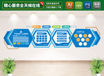 高端藍(lán)色企業(yè)文化墻