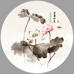 圓形山水畫