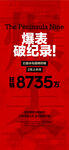 爆表破紀錄紅盤熱銷人氣成交海報