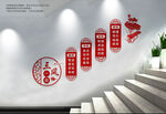 三風(fēng)一訓(xùn)樓梯文化墻