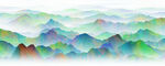 夢(mèng)幻多彩山巒景觀