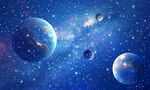 藍(lán)色星空星球