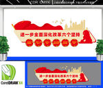 全面深化改革六個(gè)堅(jiān)持文化墻
