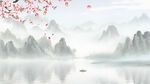 山水國(guó)畫背景畫
