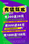 充值狂歡優(yōu)惠活動海報