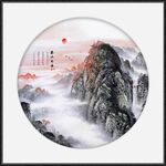 旭日東升泰山日出江山如畫