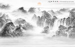 山水國(guó)畫背景畫