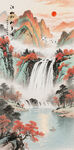玄關(guān)山水裝飾畫