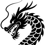 中式黑龍圖案