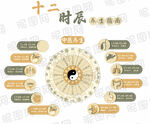 十二時(shí)辰養(yǎng)生背景墻