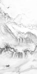 水墨山水復(fù)式樓玄關(guān)