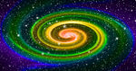 彩色宇宙旋渦星空背景