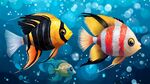 海底彩魚(yú)共游奇幻畫(huà)面