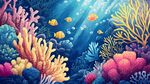 夢(mèng)幻海底世界的繽紛珊瑚魚(yú)