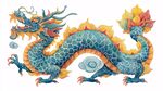 彩色祥瑞龍圖