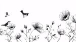 黑白花鳥繪 靈動(dòng)自然風(fēng)