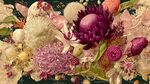 繽紛花卉組合藝術(shù)插畫