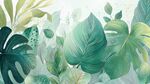 清新綠植背景圖