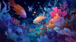 夢幻海底金魚與珊瑚世界