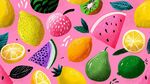 繽紛水果插畫 色彩超亮眼