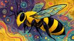 夢幻涂鴉風(fēng)大黃蜂插畫