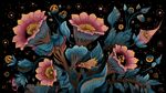 夢幻花卉插畫 神秘絢麗風(fēng)