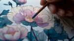 手繪花卉細節(jié)創(chuàng)作瞬間