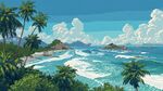 熱帶海濱風(fēng)光絕美畫卷