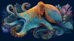 夢(mèng)幻章魚的海底絢麗世界