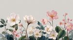 春日花卉插畫(huà) 清新柔美