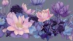 夢(mèng)幻紫色花卉圖案設(shè)計(jì)