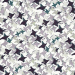 藍(lán)白花卉圖案紋理背景