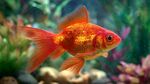 靈動金魚悠游于斑斕水下世界