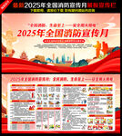 2025消防月展板