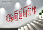 廉潔行醫(yī)樓梯文化墻