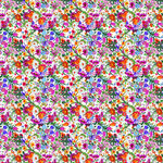 多彩花卉圖案紋理背景