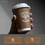 手持咖啡紙杯設計展示