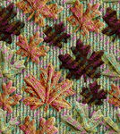 多彩秋葉圖案織物紋理