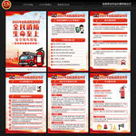 全國消防宣傳月宣傳展板