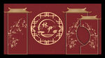 中式國(guó)潮風(fēng)婚禮背景舞臺(tái)