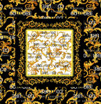 奢華金色花紋裝飾圖案