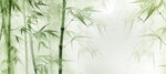 水墨竹林背景墻 