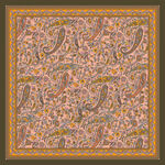 復(fù)古佩斯利腰果花絲巾方巾設(shè)計圖