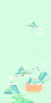 清新山水插畫風(fēng)景圖