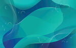 夢幻藍(lán)綠流體藝術(shù)圖案