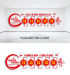 紅色物業(yè)黨建文化墻設(shè)計