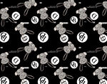 黑白卡通圖案背景紋理
