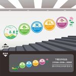 中醫(yī)四季養(yǎng)生樓梯樓道文化墻