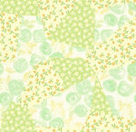清新黃綠碎花拼接圖案