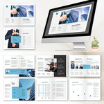 商務(wù)風(fēng)畫(huà)冊(cè)InDesign模板